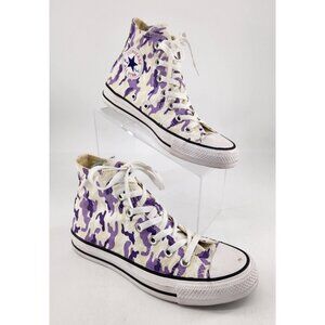 Converse Chuck Taylor Size Men's 5 Women's 7 Purple Camo High Top Shoes